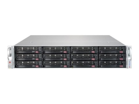 Supermicro SuperStorage Server 5029P-E1CTR12L - Serwer - montowany w stojaku 2U - pojedynczy - bez CPU - RAM 0 GB - SAS - wymian