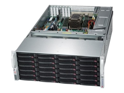 Supermicro SuperStorage Server 5049P-E1CTR36L - Serwer - montowany w stojaku 4U - pojedynczy - bez CPU - RAM 0 GB - SAS - wymian