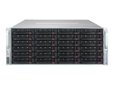 Supermicro SuperStorage Server 5049P-E1CTR36L - Serwer - montowany w stojaku 4U - pojedynczy - bez CPU - RAM 0 GB - SAS - wymian
