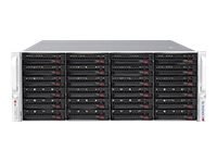 Supermicro SuperStorage Server 6049P-E1CR24H - Serwer - montowany w stojaku 4U - podwójny - bez CPU - RAM 0 GB - SAS - wymiana p