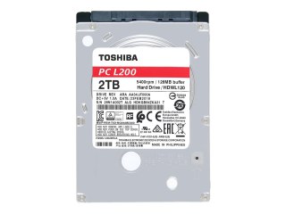 Toshiba L200 Laptop PC - Dysk twardy - 2 TB - wewnętrzny - 2,5" - SATA 6Gb/s - 5400 obr/min - bufor: 128 MB