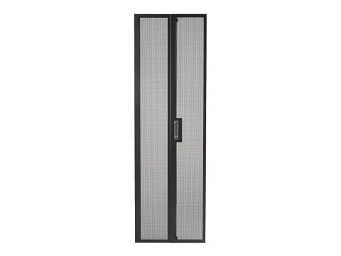 APC NetShelter SV Perforated Split Rear Doors - Drzwi stojaka - tylne - czarny - 42U - dla P/N: NBPD0160A, NBWL0355A, SMX2KR2UX1