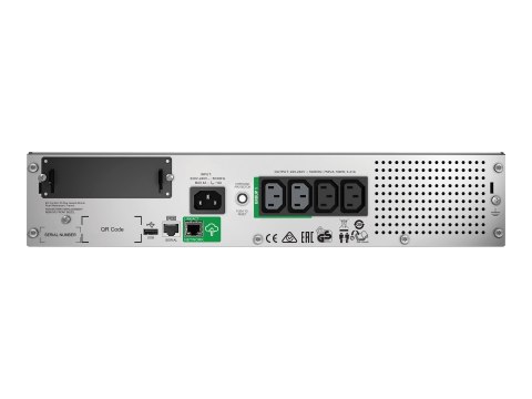APC Smart-UPS 750VA LCD RM - UPS (montowany w stojaku) - AC 230 V - 500 wat - 750 VA - Ethernet, RS-232, USB - złącza wyjściowe: