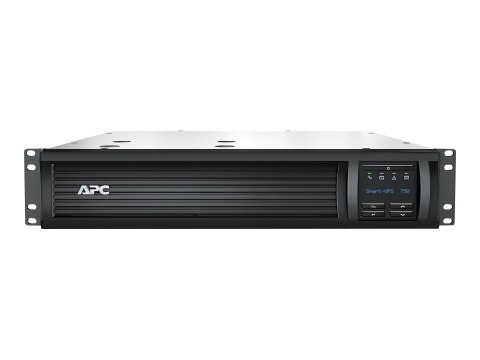 APC Smart-UPS 750VA LCD RM - UPS (montowany w stojaku) - AC 230 V - 500 wat - 750 VA - Ethernet, RS-232, USB - złącza wyjściowe: