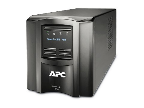APC Smart-UPS SMT750IC - UPS - AC 220/230/240 V - 500 wat - 750 VA - RS-232, USB - złącza wyjściowe: 6 - czarny - z APC SmartCon