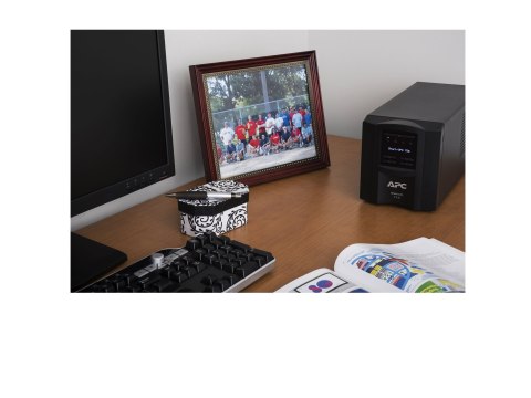 APC Smart-UPS SMT750IC - UPS - AC 220/230/240 V - 500 wat - 750 VA - RS-232, USB - złącza wyjściowe: 6 - czarny - z APC SmartCon
