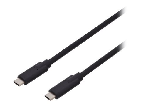 ASSMANN - Kabel USB - USB-C (M) do USB-C (M) - USB 3.1 Gen 2 - 1 m - odlewany, obsługa 4K - czarny