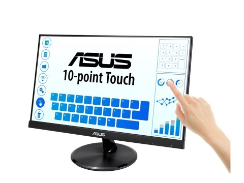 ASUS VT229H - Monitor LED - 21.5" (22" widoczny) - ekran dotykowy - 1920 x 1080 Full HD (1080p) - IPS - 250 cd/m² - 1000:1 - 5 m