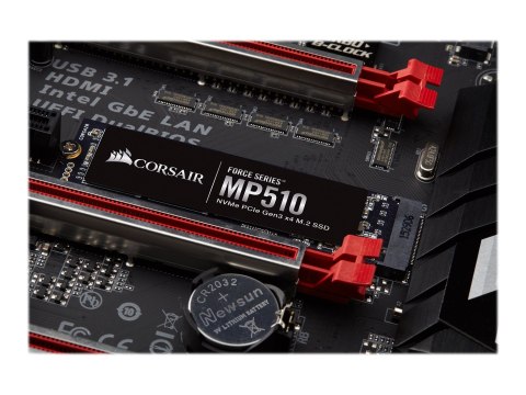 CORSAIR Force Series MP510 - SSD - 1920 GB - wewnętrzny - M.2 2280 - PCIe 3.0 x4 (NVMe) - 256 bitów AES