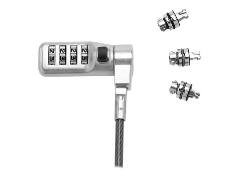 DICOTA Security Combination Lock Exchangeable T/N/W Head - Linka blokady - czarny - 2 m