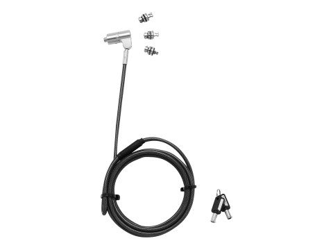 DICOTA Security Lock Exchangeable T/N/W Head - Linka blokady - antracyt - 2 m