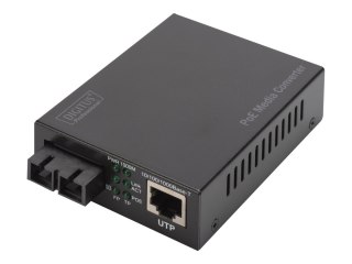DIGITUS Professional DN-82160 - Światłowodowy konwerter mediów - 1GbE - 1000Base-LX, 1000Base-T, 100Base-TX, 10Base-T - SC pojed