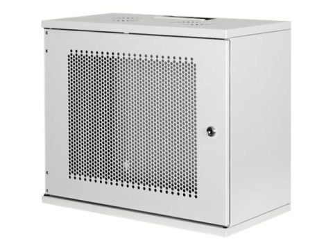 DIGITUS Professional Soho Series DN-19-09U-S-PD - Szafa - do montażu na ścianie - szary, RAL 7035 - 9U - 19"