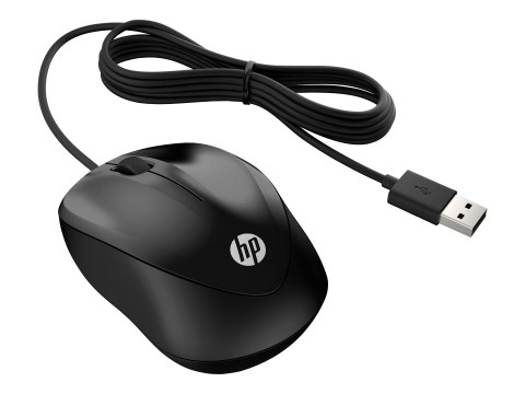 HP 1000 - Mysz - prawo i leworęczna - przewodowa - USB - czarny - dla Pavilion 24, 27, 32, 590, 595, TP01