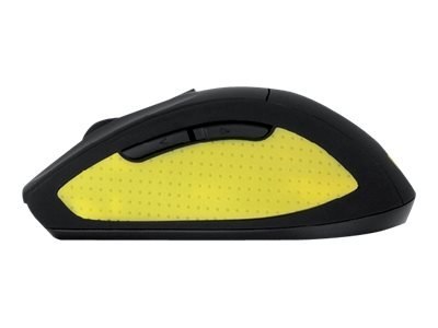 IBOX BEE2 Pro - Mysz - optyczna - 5 przyciski - bezprzewodowa - 2.4 GHz - odbiornik bezprzewodowy USB - czarny, żółty