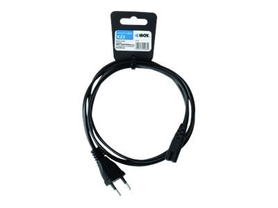 IBOX KZ3 - Kabel zasilający - Europlug do power IEC 60320 C7 - 1.5 m - czarny