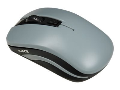 IBOX LORIINI BLACK - Mysz - prawo i leworęczna - optyczna - 3 przyciski - bezprzewodowa - 2.4 GHz - odbiornik bezprzewodowy USB 