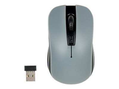IBOX LORIINI BLACK - Mysz - prawo i leworęczna - optyczna - 3 przyciski - bezprzewodowa - 2.4 GHz - odbiornik bezprzewodowy USB 