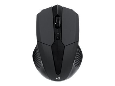 IBOX i005 PRO - Mysz - laser - 3 przyciski - bezprzewodowa - odbiornik bezprzewodowy USB - czarny