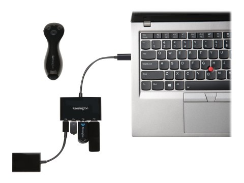 Kensington CH1000 - Koncentrator - 2 x USB 3.1 + 2 x USB-C - stacjonarny