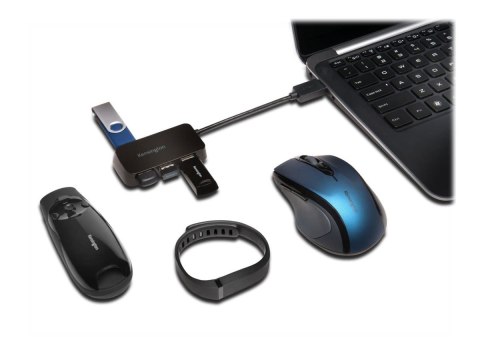 Kensington UH4000 - Koncentrator - 4 x SuperSpeed USB 3.0 - stacjonarny