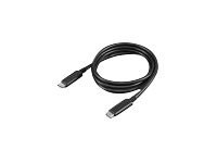Lenovo - Kabel USB - USB-C (M) do USB-C (M) - 20 V - 5 A - 1 m - obsługa 4K, Power Delivery USB (5 A, 100 W) - czarny - dla Thin