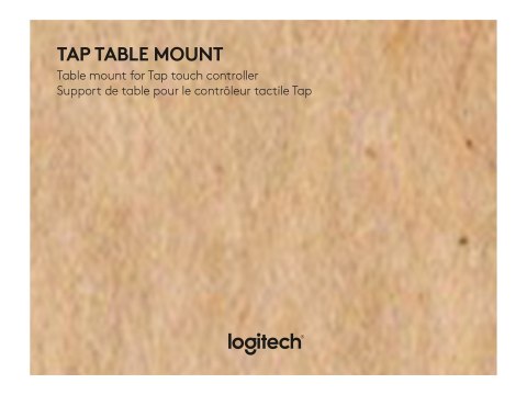 Logitech Tap Table Mount - Zestaw do montażu kontrolera wideokonferencji - dla Room Solution Base Bundle, Huddle, Large; Tap