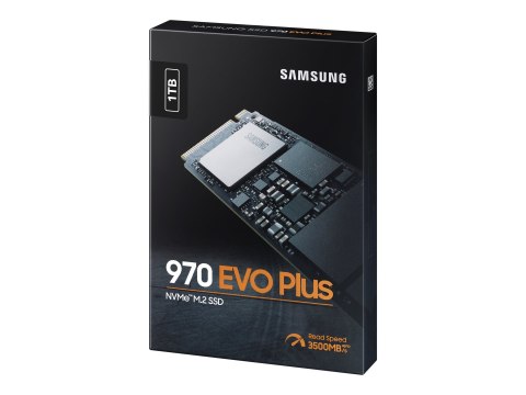 Samsung 970 EVO Plus MZ-V7S1T0BW - SSD - zaszyfrowany - 1 TB - wewnętrzny - M.2 2280 - PCIe 3.0 x4 (NVMe) - bufor: 1 GB - 256 bi