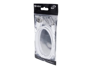 Sandberg - Kabel Lightning - Lightning męski do USB męski - 1 m