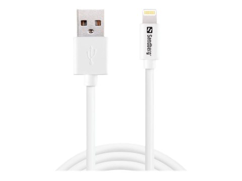 Sandberg - Kabel Lightning - Lightning męski do USB męski - 1 m