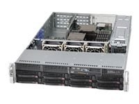 Supermicro SC825 TQC-R1K03WB - Montowany w stojaku 2U - wzbogacone rozszerzone ATX - SATA/SAS - wymiana podczas pracy 1000 wat -
