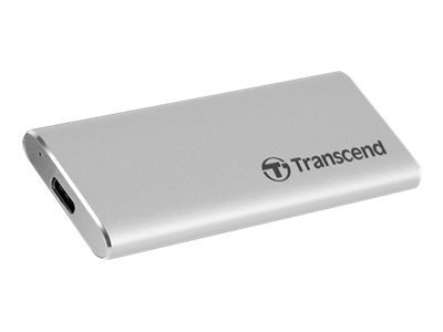 Transcend ESD240C - SSD - 120 GB - zewnętrzny (przenośne) - M.2 - USB 3.1 Gen 2 (USB-C złącze) - srebrny