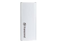Transcend ESD240C - SSD - 120 GB - zewnętrzny (przenośne) - M.2 - USB 3.1 Gen 2 (USB-C złącze) - srebrny
