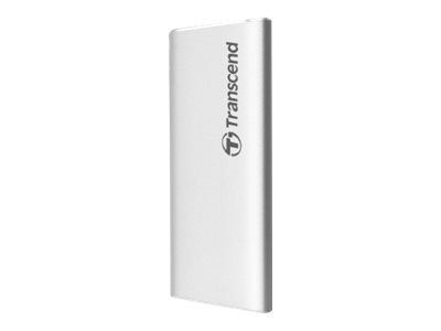 Transcend ESD240C - SSD - 240 GB - zewnętrzny (przenośne) - M.2 - USB 3.1 Gen 2 (USB-C złącze) - srebrny