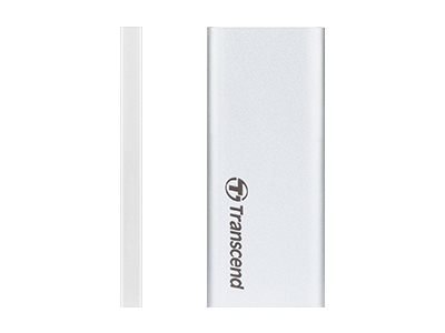 Transcend ESD240C - SSD - 240 GB - zewnętrzny (przenośne) - M.2 - USB 3.1 Gen 2 (USB-C złącze) - srebrny