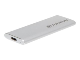 Transcend ESD240C - SSD - 480 GB - zewnętrzny (przenośne) - M.2 - USB 3.1 Gen 2 (USB-C złącze) - srebrny