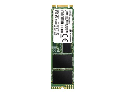 Transcend MTS830S - SSD - 256 GB - wewnętrzny - M.2 2280 - SATA 6Gb/s