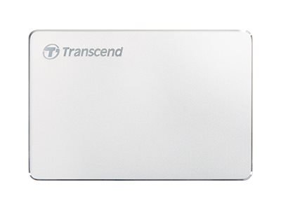 Transcend StoreJet 25C3S - Dysk twardy - 2 TB - zewnętrzny (przenośne) - 2,5" - USB 3.1 Gen 1 (USB-C złącze) - srebrny