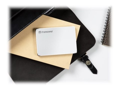 Transcend StoreJet 25C3S - Dysk twardy - 2 TB - zewnętrzny (przenośne) - 2,5" - USB 3.1 Gen 1 (USB-C złącze) - srebrny