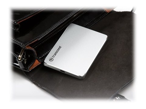Transcend StoreJet 25C3S - Dysk twardy - 2 TB - zewnętrzny (przenośne) - 2,5" - USB 3.1 Gen 1 (USB-C złącze) - srebrny