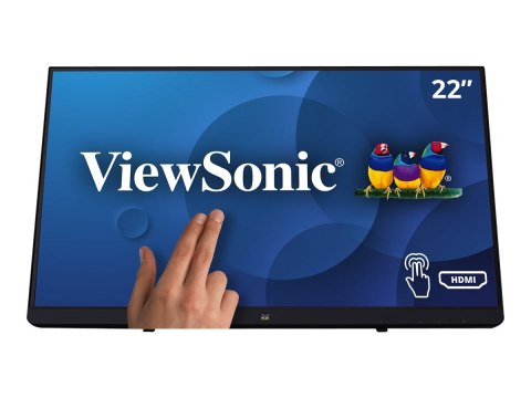 ViewSonic TD2230 - Monitor LED - 22" (21.5" widoczny) - ekran dotykowy - 1920 x 1080 Full HD (1080p) - ADS-IPS - 250 cd/m² - 100