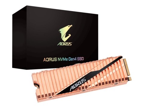 AORUS - SSD - 500 GB - wewnętrzny - M.2 2280 - PCIe 4.0 x4 (NVMe) - bufor: 512 MB - radiator zintegrowany
