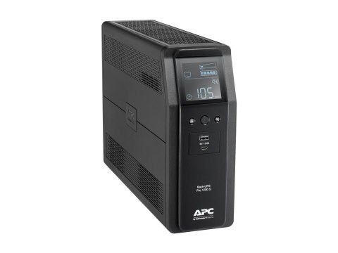 APC Back-UPS Pro BR1200SI - UPS - AC 220-240 V - 720 wat - 1200 VA - USB - złącza wyjściowe: 8 - czarny