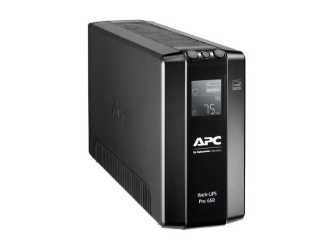 APC Back-UPS Pro BR650MI - UPS - AC 230 V - 390 wat - 650 VA - USB - złącza wyjściowe: 6 - czarny