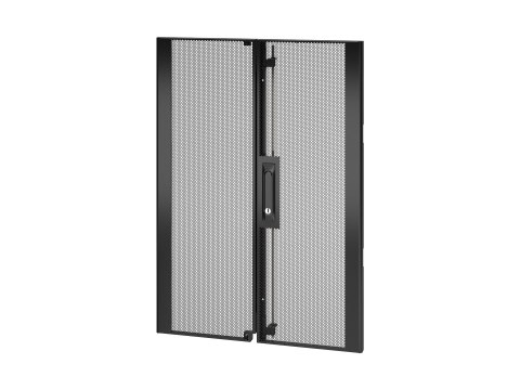APC NetShelter SX - Drzwi stojaka - tylne - czarny - 18U - dla P/N: AR3006, AR3006SP, AR3106, AR3106SP