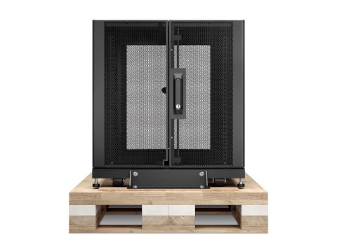 APC NetShelter SX - Stojak szafa - czarny - 12U - 19" - Zgodność z TAA - dla P/N: SURT48RMXLBP