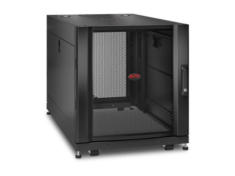 APC NetShelter SX - Stojak szafa - czarny - 12U - 19" - Zgodność z TAA - dla P/N: SMTL1500RM3UC, SMTL1500RMI3UC, SRT2200RMXLAUS,