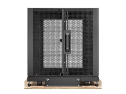 APC NetShelter SX - Stojak szafa - czarny - 12U - 19" - Zgodność z TAA - dla P/N: SURT48RMXLBP