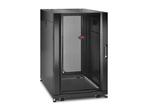 APC NetShelter SX - Stojak szafa - czarny - 18U - 19" - Zgodność z TAA - dla P/N: SMTL1500RM3UC, SMTL1500RMI3UC, SRT2200RMXLAUS,