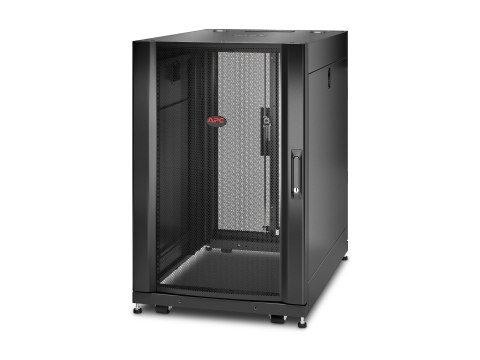 APC NetShelter SX - Stojak szafa - czarny - 18U - 19" - Zgodność z TAA - dla P/N: SMTL1500RM3UC, SMTL1500RMI3UC, SRT2200RMXLAUS,